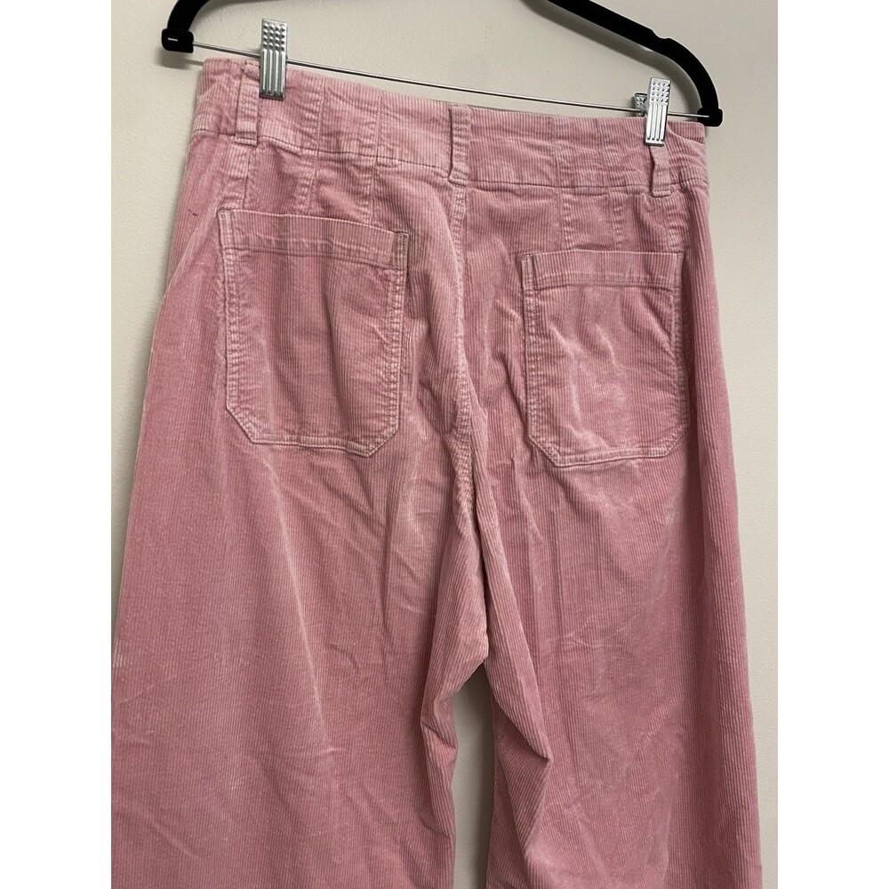 Maeve Colette Corduroy Pink Wide Leg Pants Sz 31 Pastel High Waist Anthropologie - Picture 5 of 9